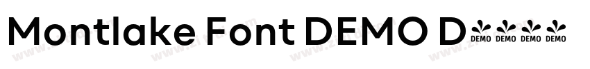 Montlake Font DEMO D字体转换